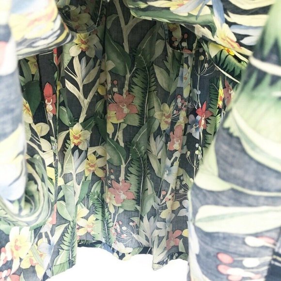 Philosophy Floral Print Full Midi Skirt Elastic M - Picture 6 of 8